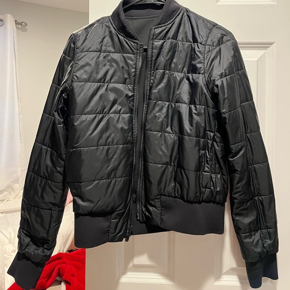 Lululemon Black Reversible Bomber Jacket - Picture 2 of 2